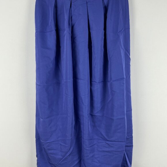 She Europe Skirt Long Maxi Size 10 EU 42 Blue Button - Picture 6 of 9